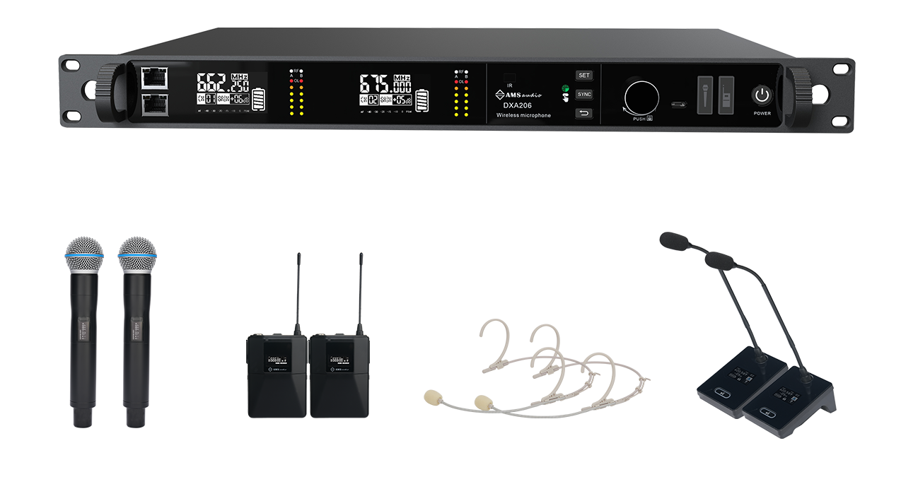 DXA206 wireless microphone system-